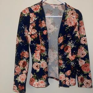 Flowered Blazer